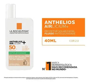 ANTHELIOS AIRLICIUM PROTETOR SOLAR ANTIOLIOSIDADE COR 2.0 FPS50 40g