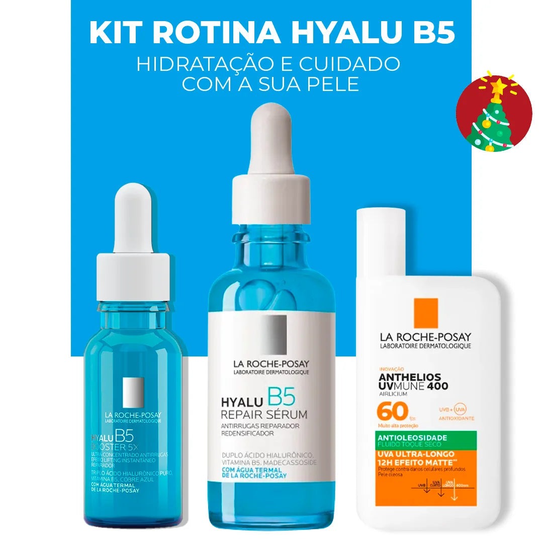 Kit La Roche-Posay – Hyalu B5 Face e olhos + Anthelios UVmune (3 PRODUTOS)
