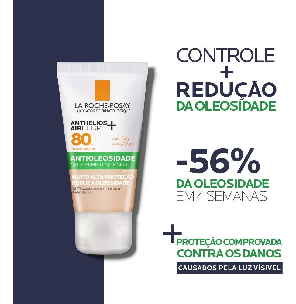 ANTHELIOS AIRLICIUM PROTETOR SOLAR FPS80 COR 1.0 40g