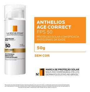 ANTHELIOS AGE CORRECT PROTETOR SOLAR ANTI-IDADE SEM COR FPS50 50g