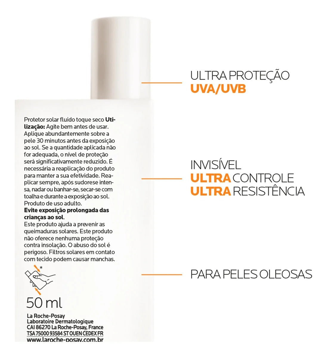 ANTHELIOS AIRLICIUM PROTETOR SOLAR UV MUNE 400 OIL SEM COR FPS50 40g